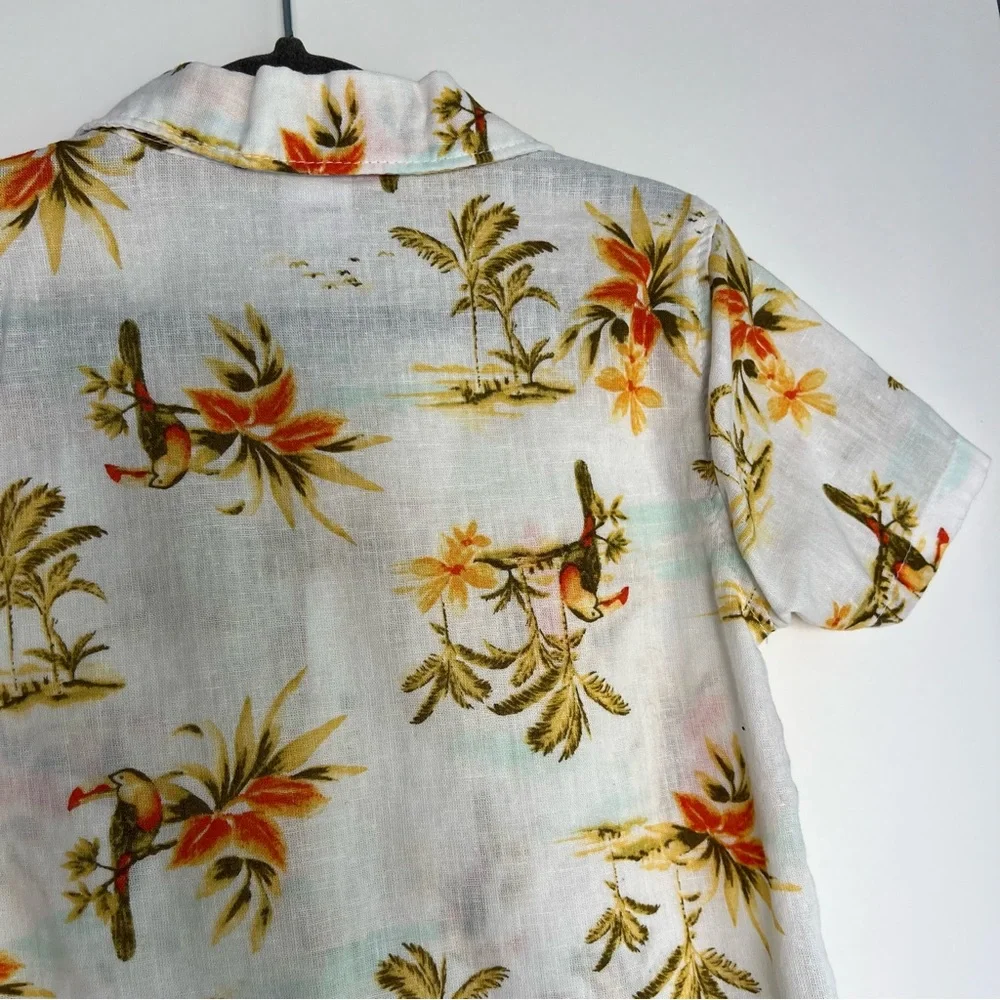 Short-Sleeve‎ Linen-Blend Pocket Shirt for Boys 18-24 M